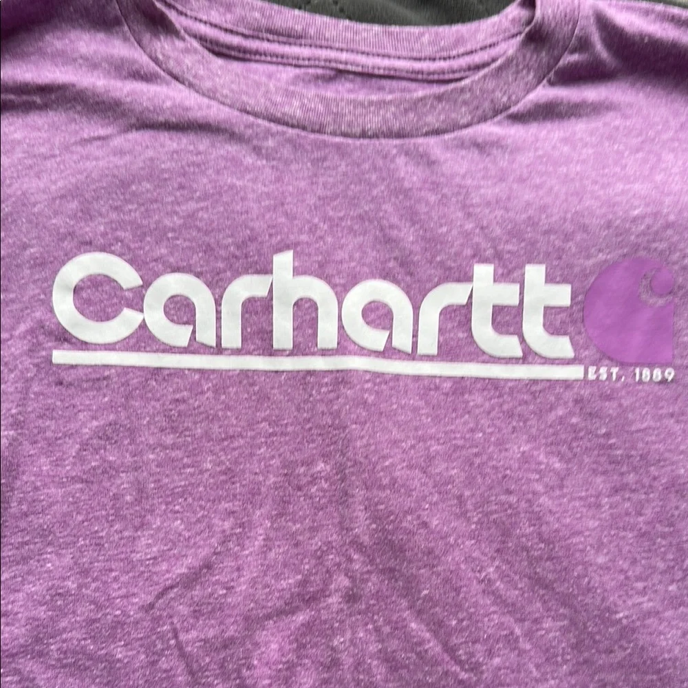 Carhartt Kids Purple Long Sleeve Shirt - Picture 3 of 7